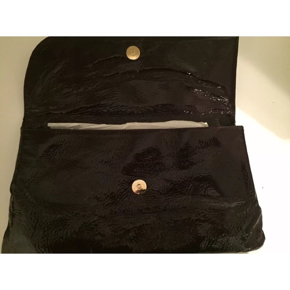 GOLDENBLEU Clutch Purse Dark Plum - Picture 2 of 4